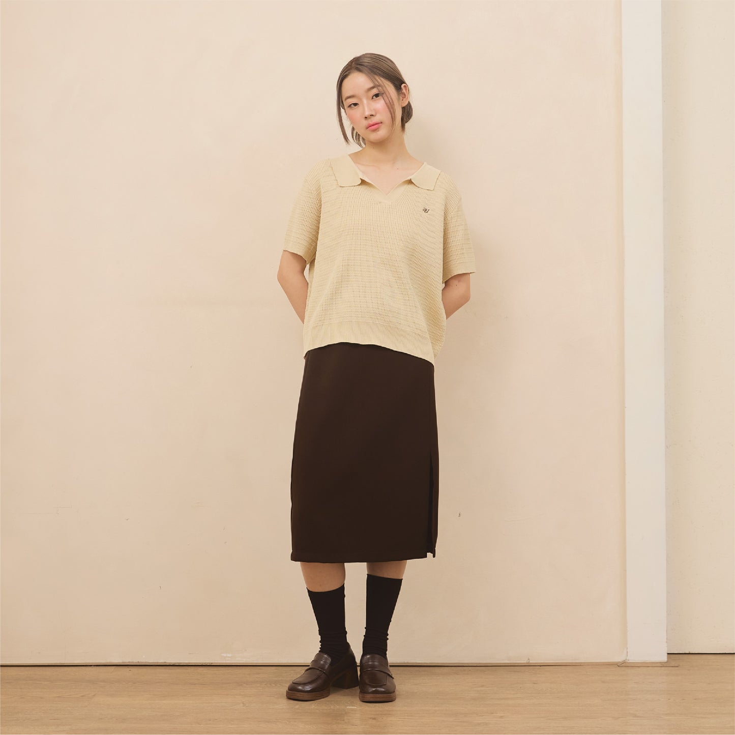 avocado - Lunar Polo Tops เสื้อโปโลแขนสั้น ใส่สบาย ใส่ได้ทุกวัน I อกได้ถึง 52"