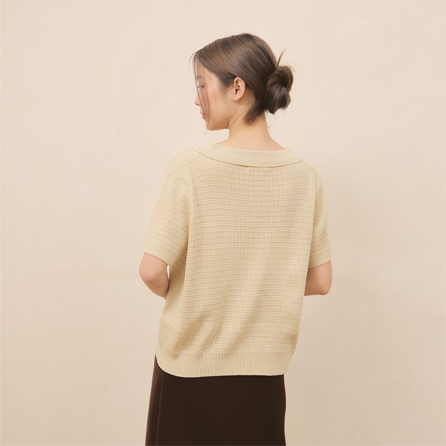 avocado - Lunar Polo Tops เสื้อโปโลแขนสั้น ใส่สบาย ใส่ได้ทุกวัน I อกได้ถึง 52"