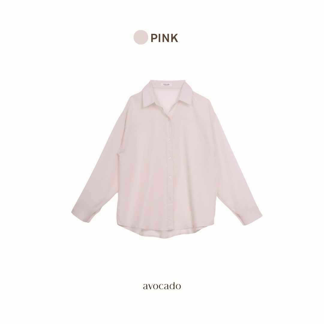avocado - Noma slim shirt เสื้อเชิ้ตทรง Oversize เนื้อผ้า Cotton ไม่ร้อน