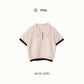 avocado - Twinny Knit Polo เสื้อโปโลทรงครอป เนื้อผ้าไหมพรม ดีเทลขอบทูโทน