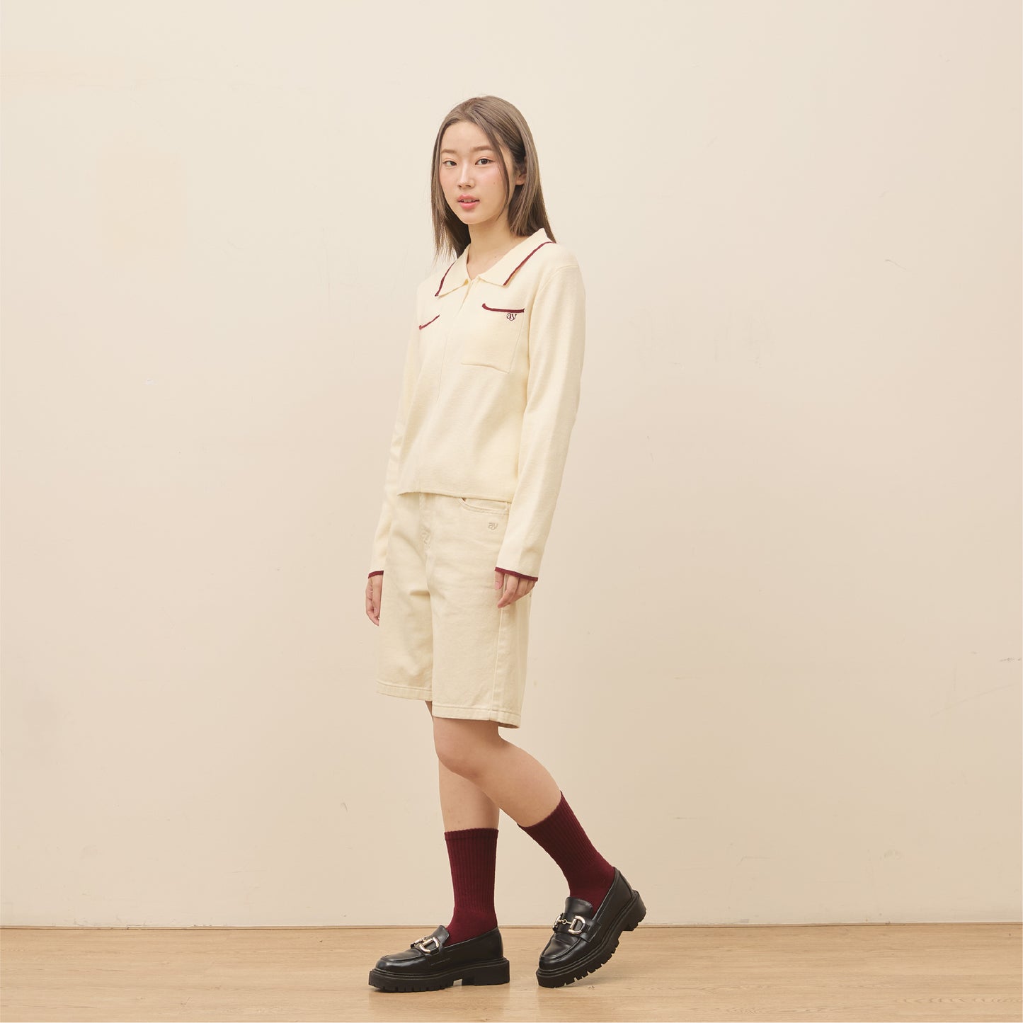 avocado - Powder Two Cardigan เสื้อคาร์ดิแกนไหมพรมคาร์ดิแกนซิปหน้า