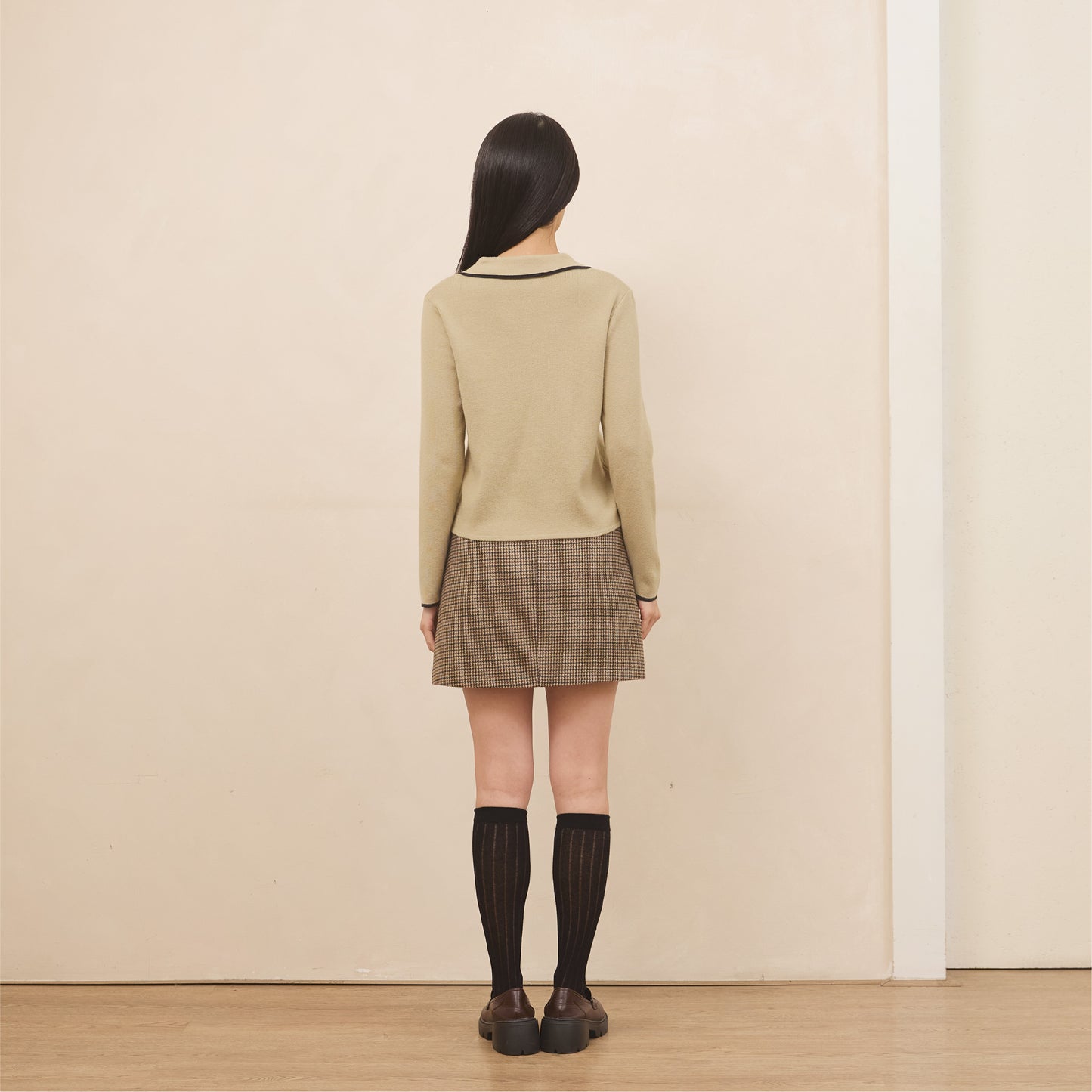 avocado - Powder Two Cardigan เสื้อคาร์ดิแกนไหมพรมคาร์ดิแกนซิปหน้า