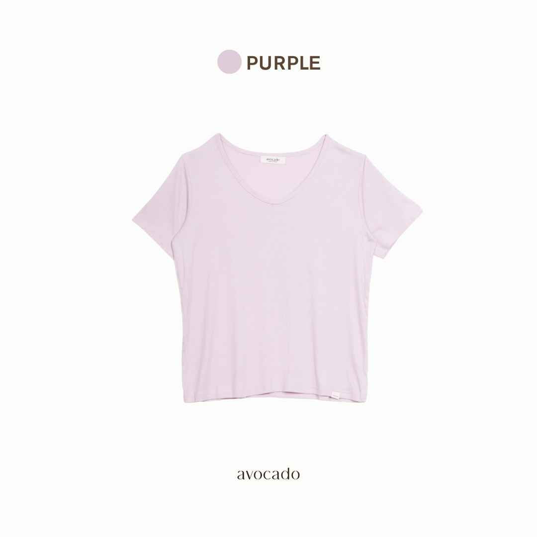 avocado - Gelato basic tee เสื้อยืดคอยู ทรงเบสิค ผ้าใส่สบาย ไม่ร้อน