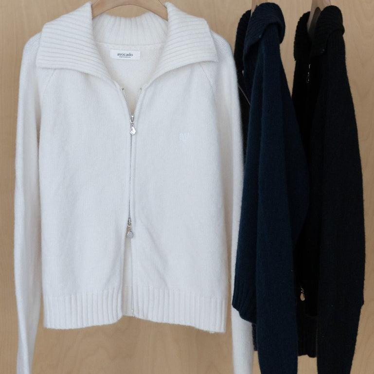 avocado - Okaya Cardigan เสื้อคาร์ดิแกน 2 ซิปผ้าไหมพรม