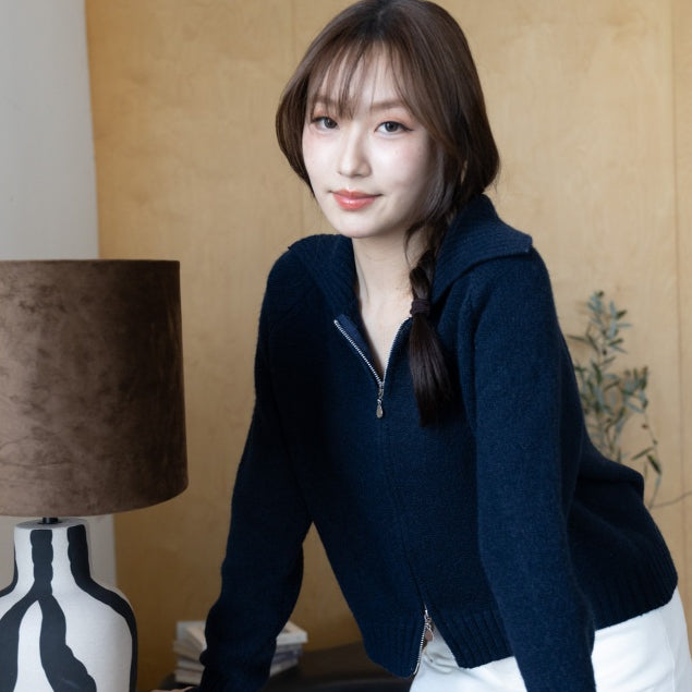 avocado - Okaya Cardigan เสื้อคาร์ดิแกน 2 ซิปผ้าไหมพรม