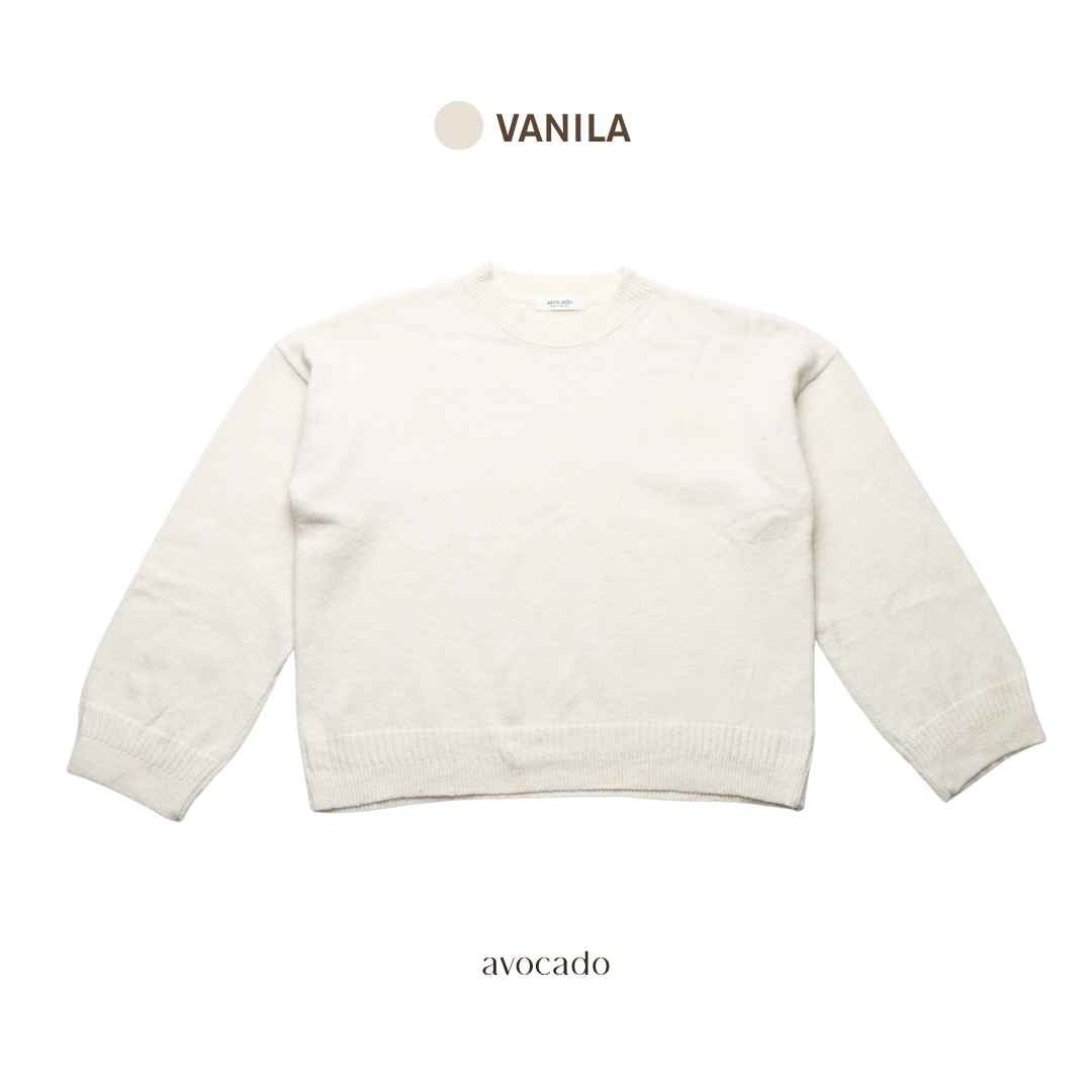 avocado - milo malt sweater เสื้อสเวตเตอร์ไหมพรม แขนยาวผ้านุ่น