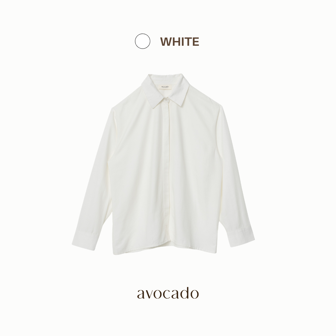 avocado - Tenderly Oversize Shirt เสื้อเชิ้ตแขนยาว เนื้อผ้าเบาสบาย แต่ไม่โปร่ง