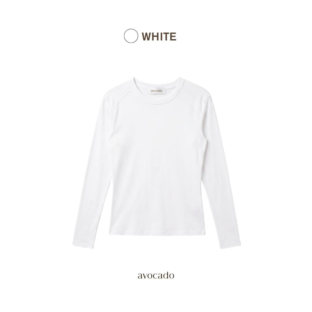 avocado - Ribbon Soft Tops เสื้อแขนยาว เนื้อผ้าเบา โปร่ง ใส่สบาย