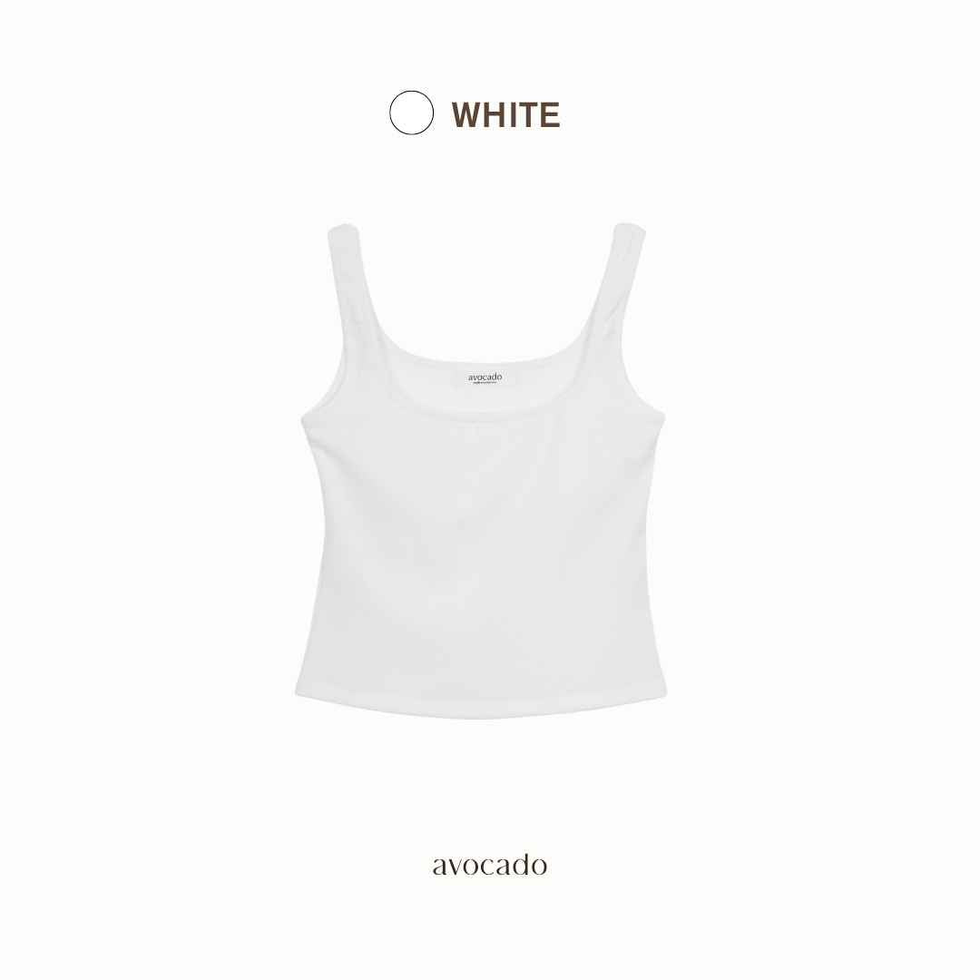 avocado - Abby Bra Tops เสื้อกล้ามคอเหลี่ยม มีบราในตัว ผ้านุ่ม ลื่น ใส่สบาย