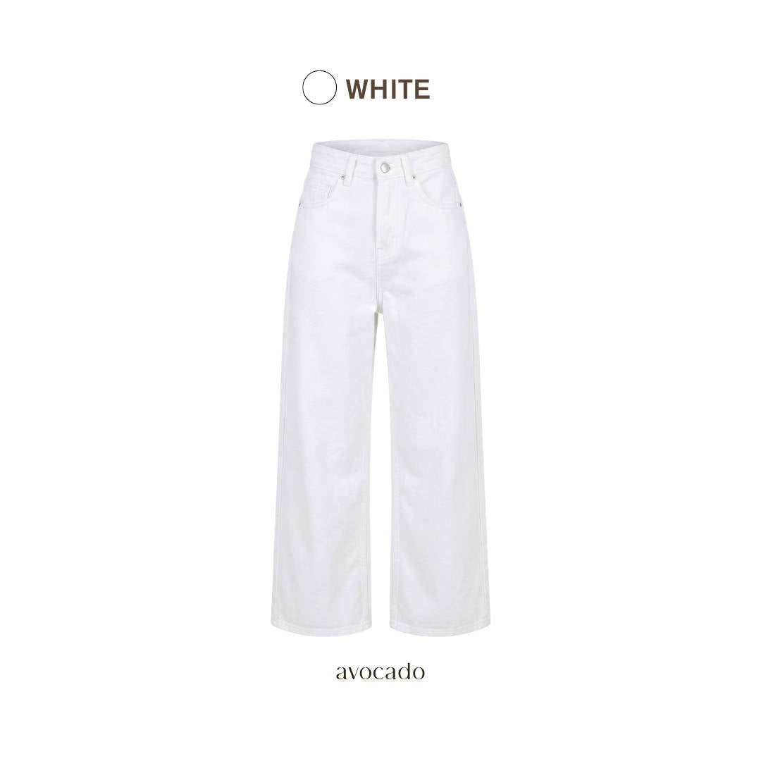 avocado - Seamless Denim Trousers กางเกงยีนส์ทรงกระบอกกว้าง เนื้อผ้า Cotton I มีไซส์ S-XL