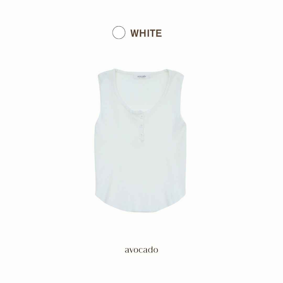 avocado - Namon tank tops เสื้อกล้ามผ้าไหมพรม กระดุมหน้า