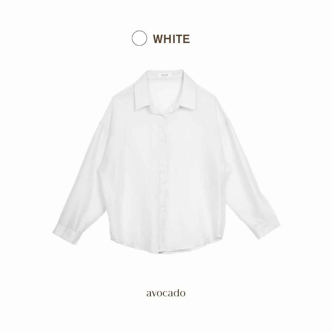 avocado - Layla pocket shirt เสื้อเชิ้ตทรง Oversize เนื้อผ้าโปร่งๆ บางเบา