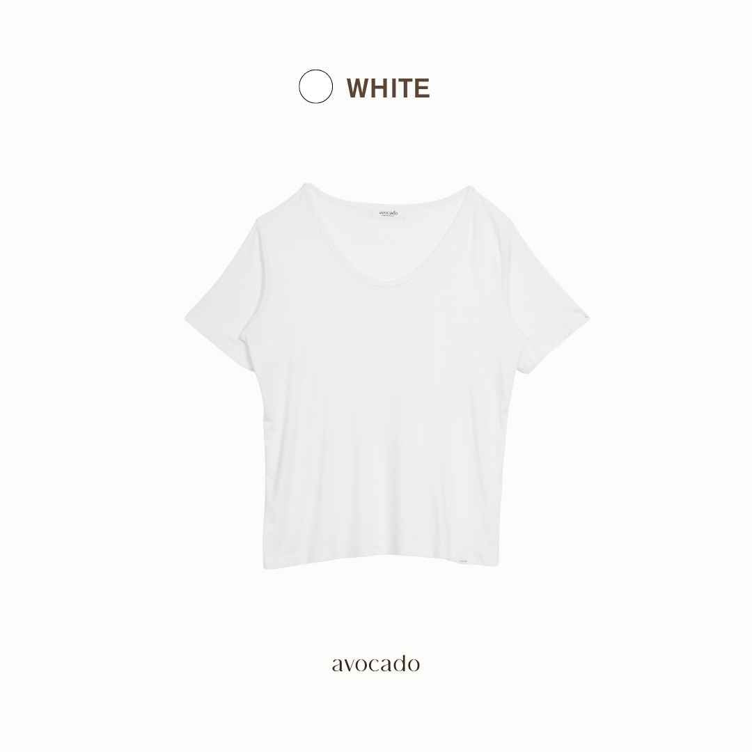 avocado - Gelato basic tee เสื้อยืดคอยู ทรงเบสิค ผ้าใส่สบาย ไม่ร้อน