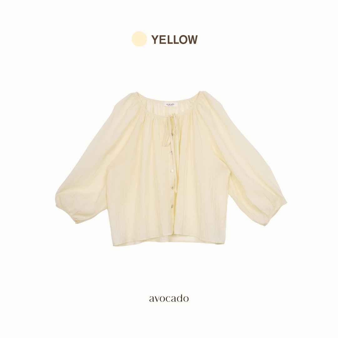 avocado - Hazel light blouse เสื้อเบลาส์ทรง Oversize เนื้อผ้า Tencel นุ่ม ลื่น ใส่สบาย