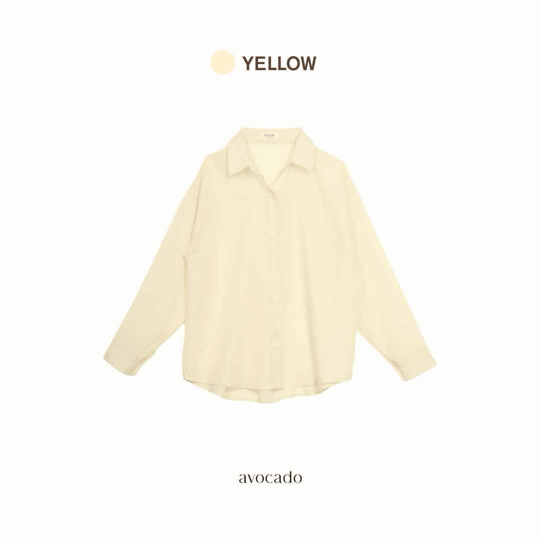 avocado - Noma slim shirt เสื้อเชิ้ตทรง Oversize เนื้อผ้า Cotton ไม่ร้อน